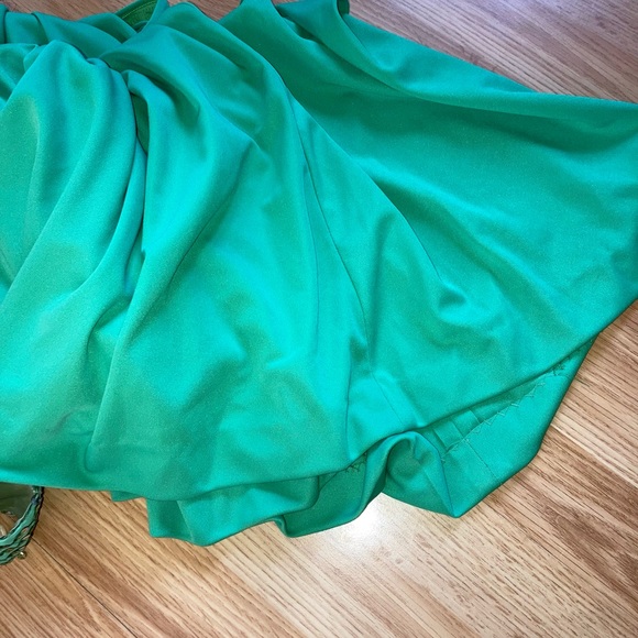 Vintage 60s Green Capelet Sequin Gown ILGWU Union Made Dress - Picture 11 of 15